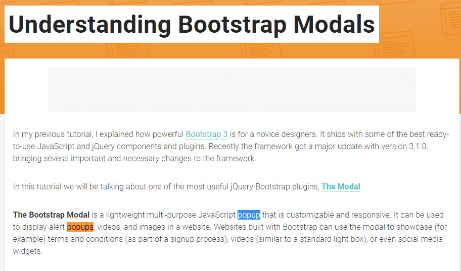  Yet another  handy  post  relating to Bootstrap Modal Popup