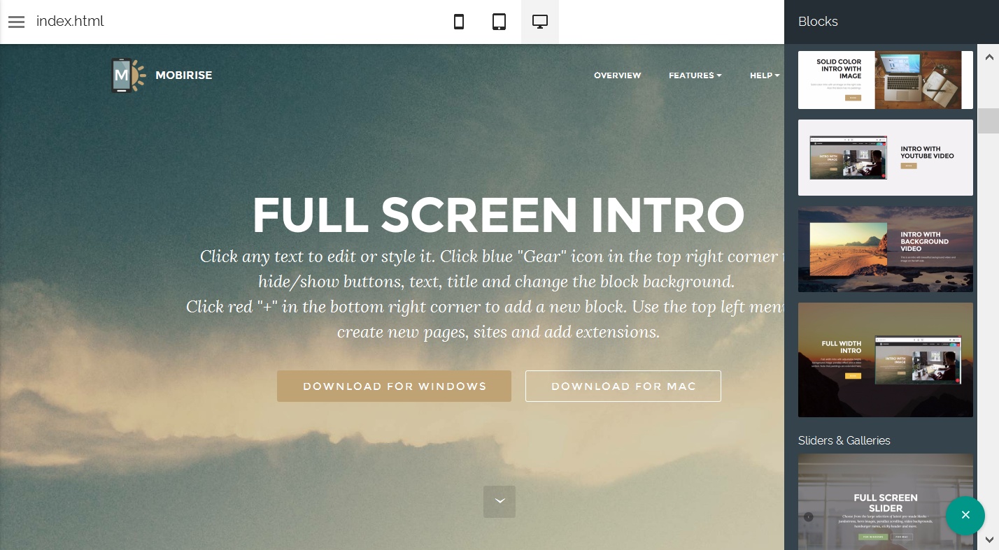 HTML Web Template