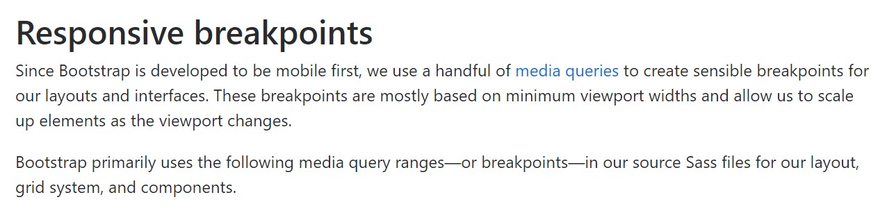 Bootstrap breakpoints  authoritative  records