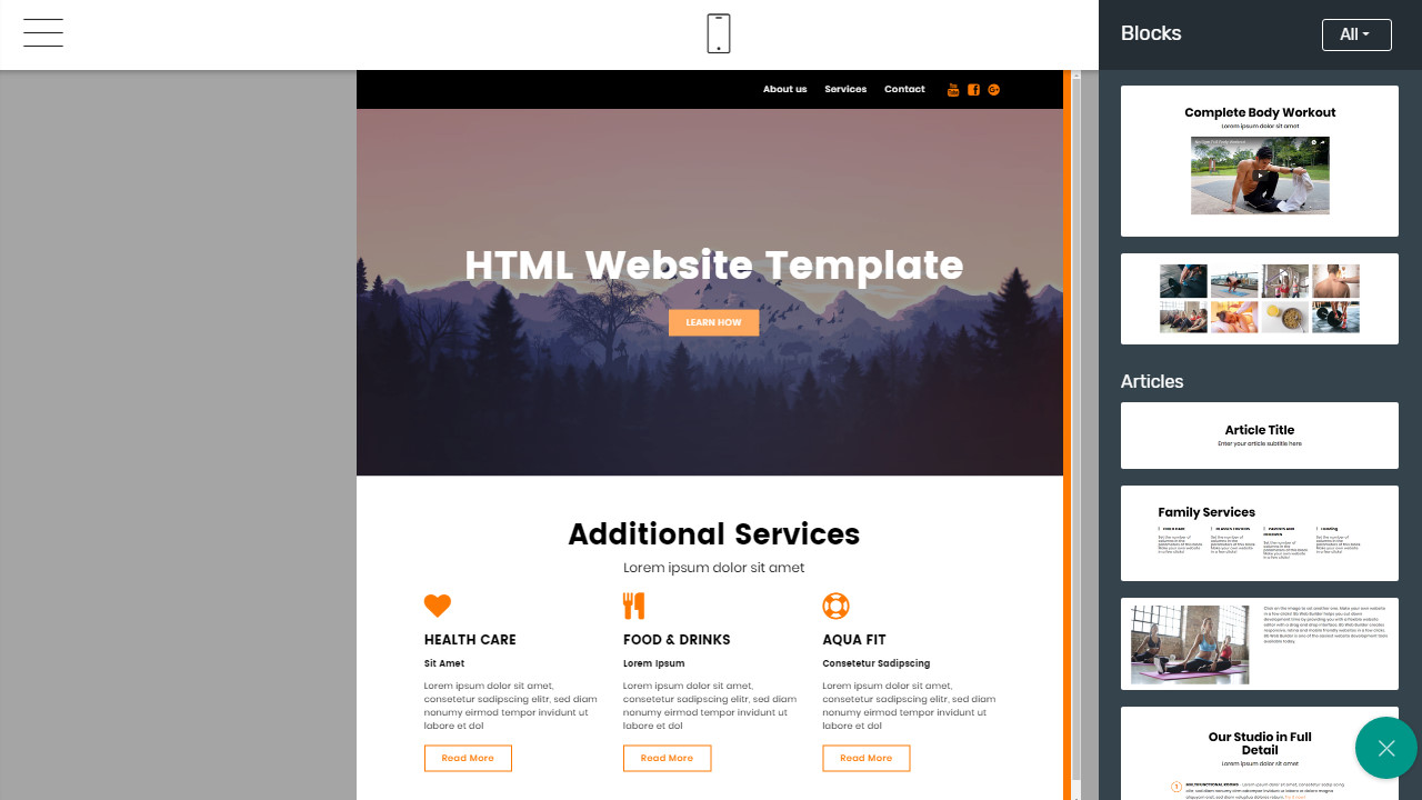 Beautiful HTML Page Template Overview