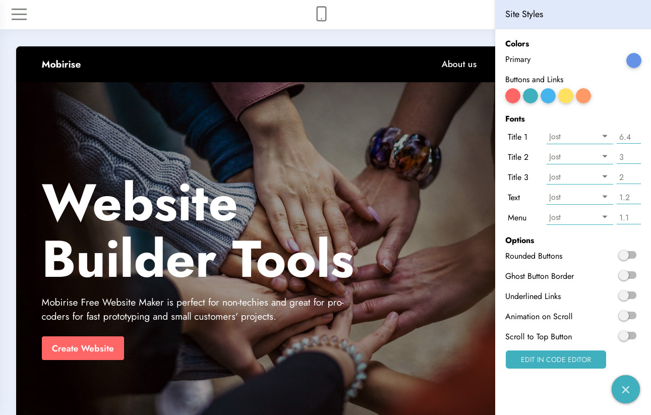 Mobirise Website Builder